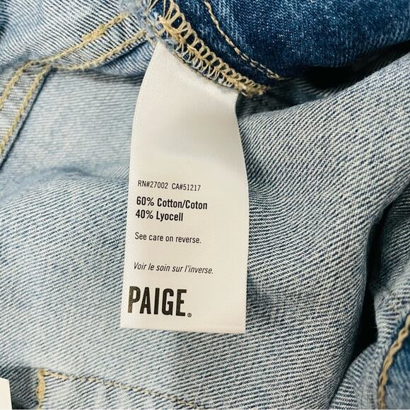 Paige - NWT Overall Denim Mini Dress - Picture 12 of 13